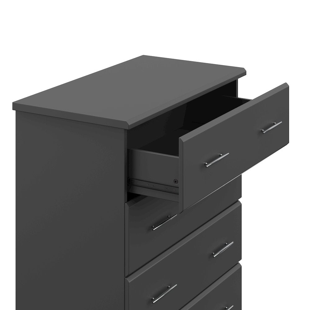 Storkcraft Brookside 4 Drawer Chest (Gray) – GREENGUARD Gold Certified