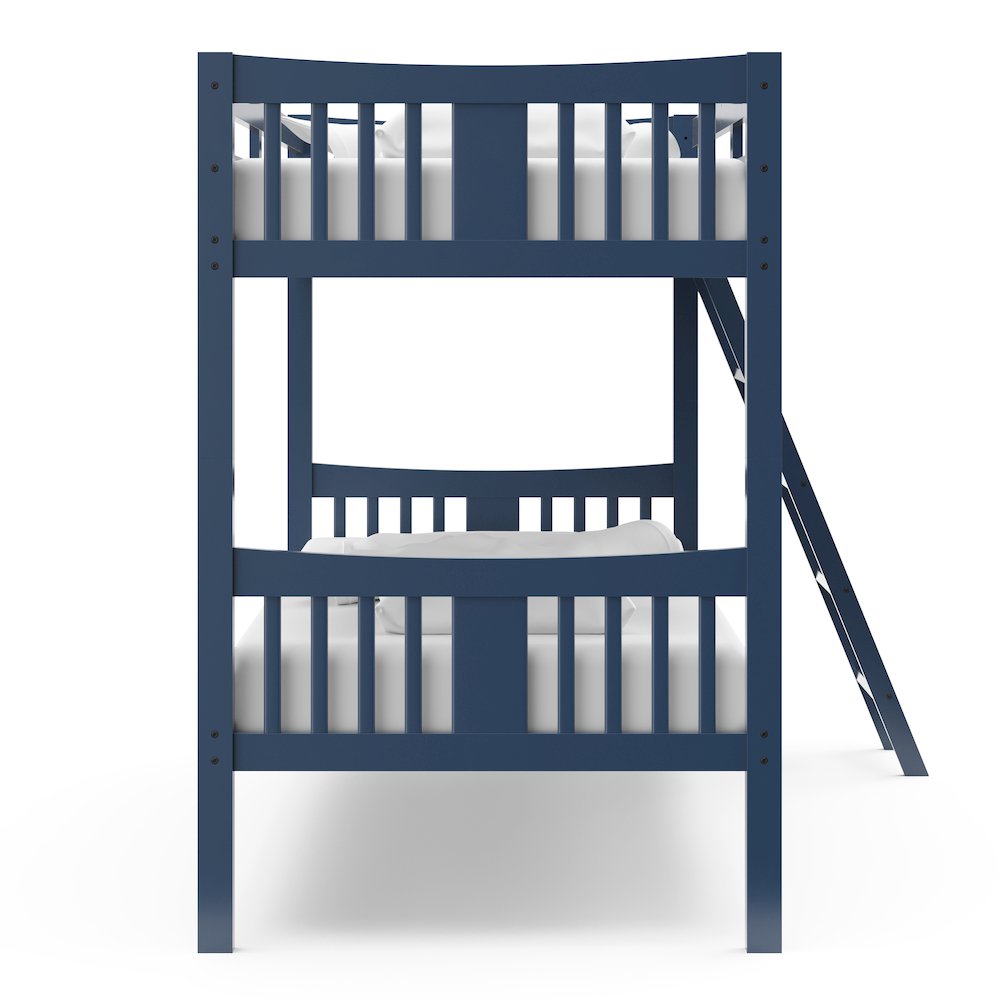 Storkcraft Caribou Twin-over-Twin Bunk Bed (Navy)