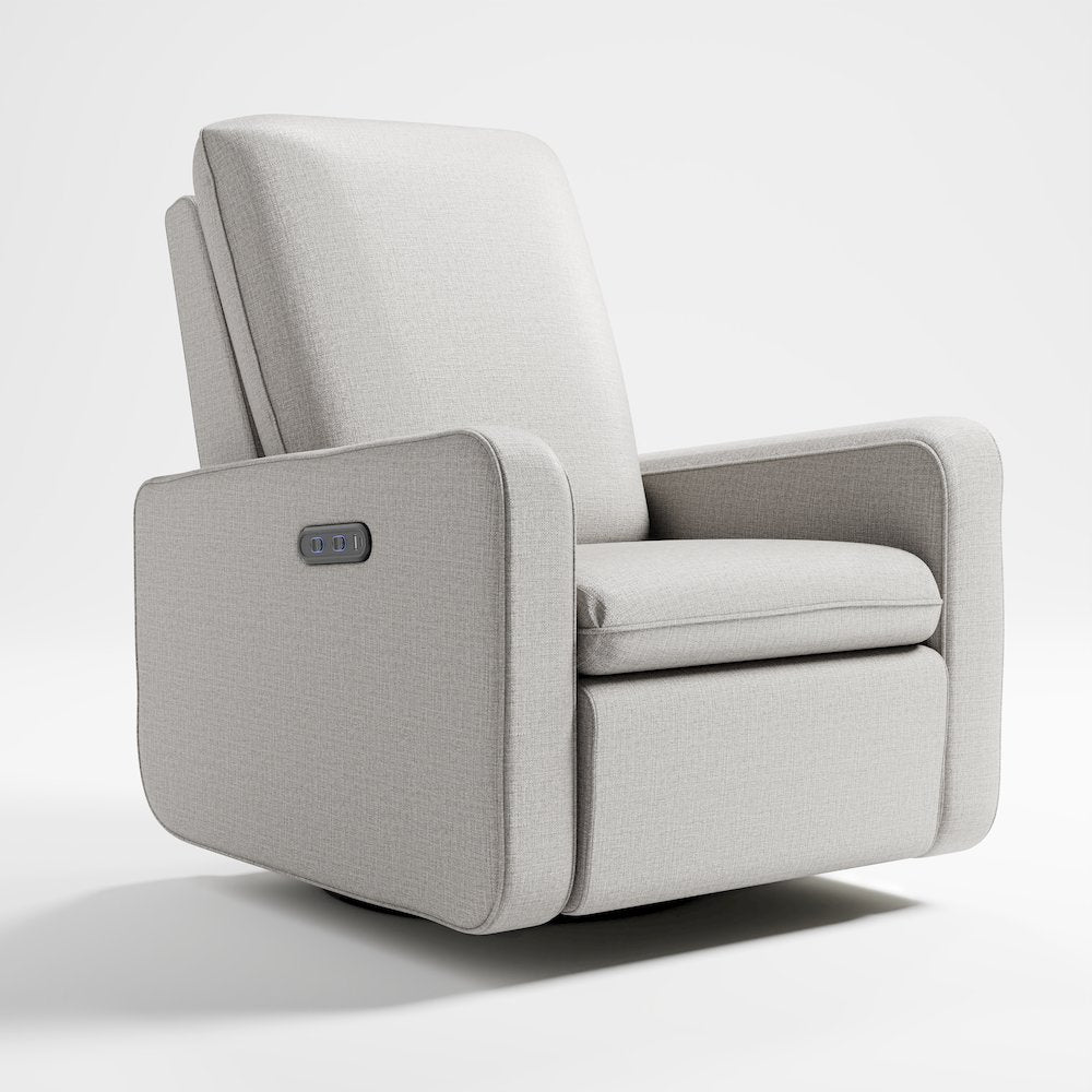 Graco Teddi Power Recliner Swivel Glider (Steel Basketweave)