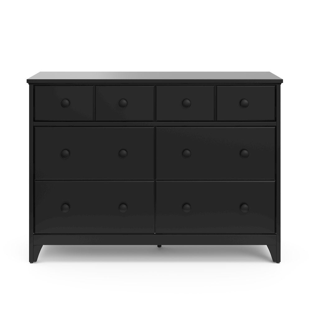 Storkcraft Moss 6 Drawer Double Dresser - Black