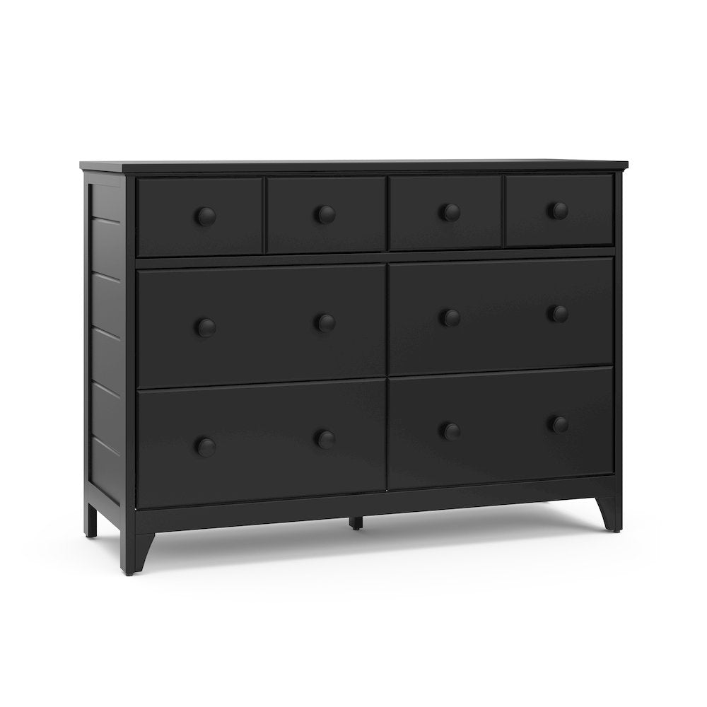 Storkcraft Moss 6 Drawer Double Dresser - Black
