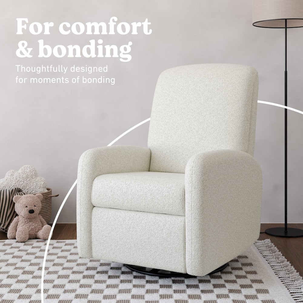 Bellwood Power Recliner Swivel Glider - Ivory Boucle