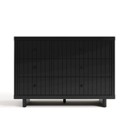 Kyoto 6 Drawer Dresser - Black