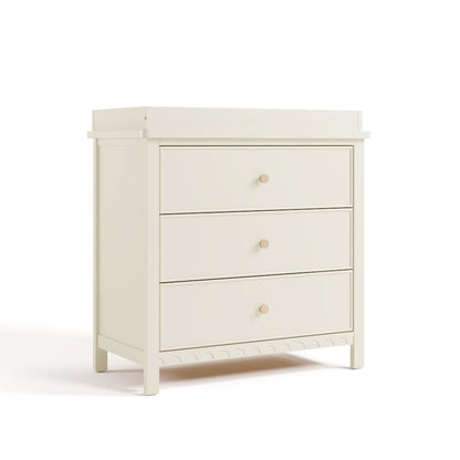 Graco Sasha 3 Drawer Chest with Changing Topper - Frosted Oat