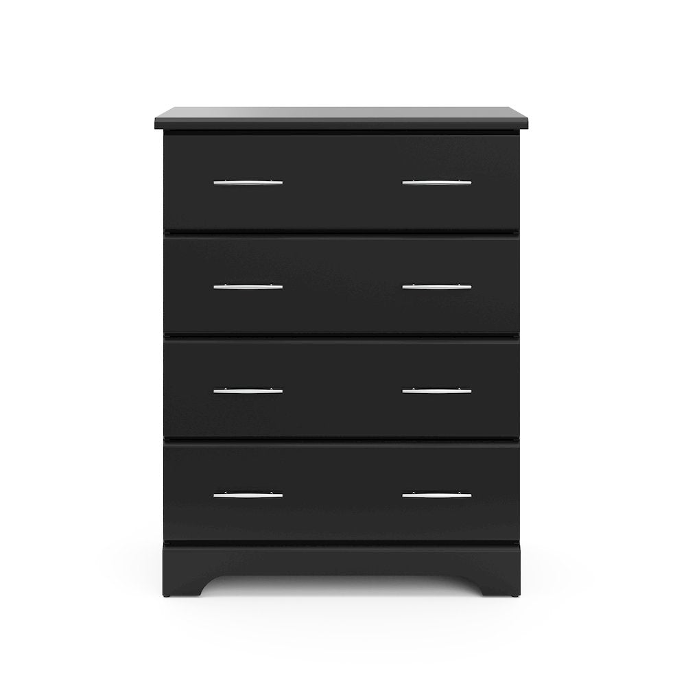 Storkcraft Brookside 4 Drawer Chest (Black) – GREENGUARD Gold Certified