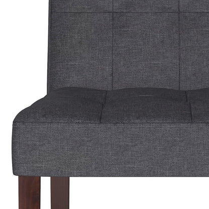 Andover Solid Wood Parson Dining Chair (Set Of 2) In Slate Grey