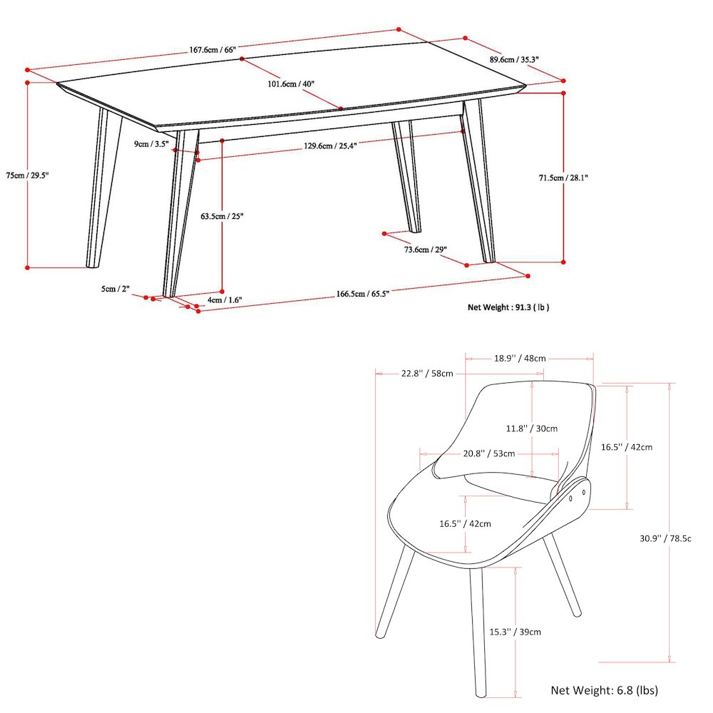Malden / Draper Solid Hardwood 5 Piece Dining Set In Denim Blue