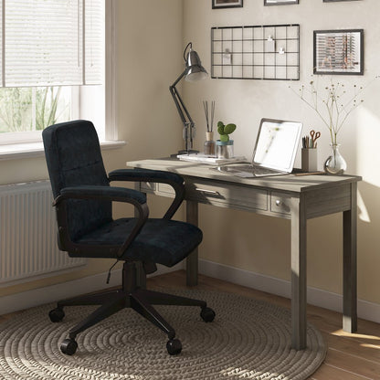 Brewer Swivel Adjustable Executive Computer Office Chair in Distressed Blue