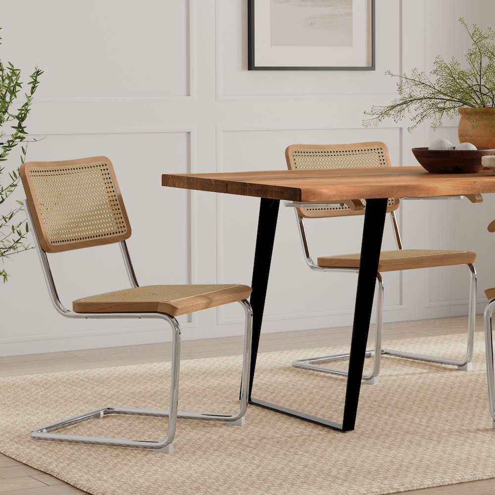 Madalyn Dining Chair (Set of 2) in Natural Rattan