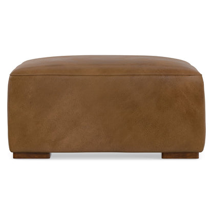 Rex Ottoman In Genuine Leather