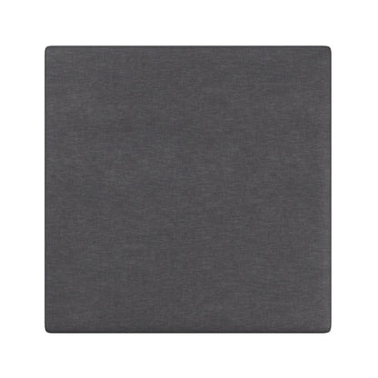 Owen Square Coffee Table Storage Ottoman In Slate Grey Linen Look Fabric