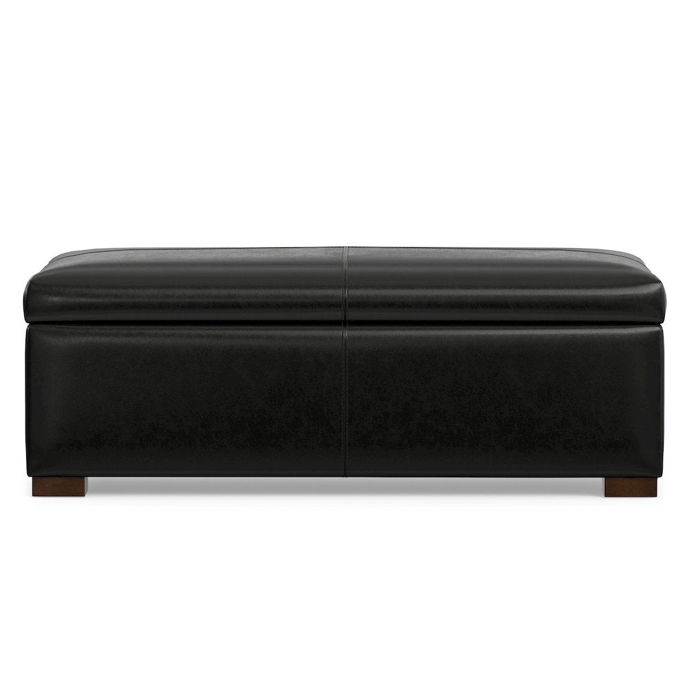 48 inch Wide Contemporary Rectangle Rectangular Storage Ottoman