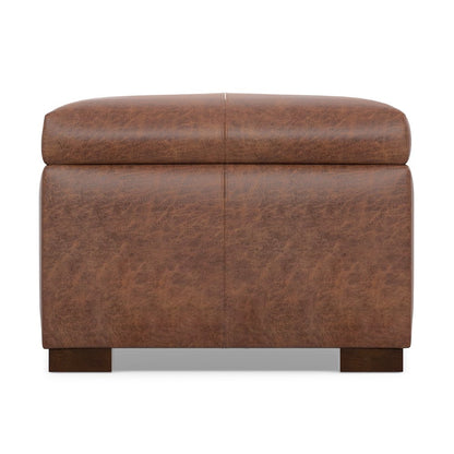 48 inch Wide Contemporary Rectangle Rectangular Storage Ottoman