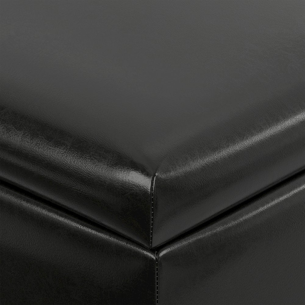 36 inch Wide Contemporary Square Square Coffee Table Storage Ottoman