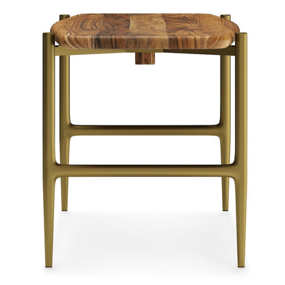 Wagner Solid Acacia Wood Bench In Natural