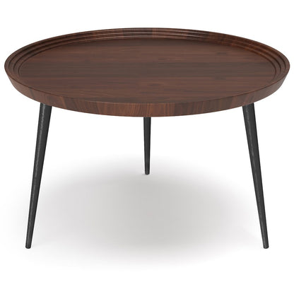 Clairmont Solid Acacia Wood Coffee Table In Cognac