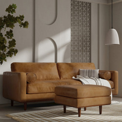 Morrison 89-Inch Sofa In Genuine Leather