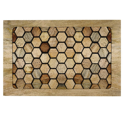 Davisville Solid Mango Wood C Side Table In Natural