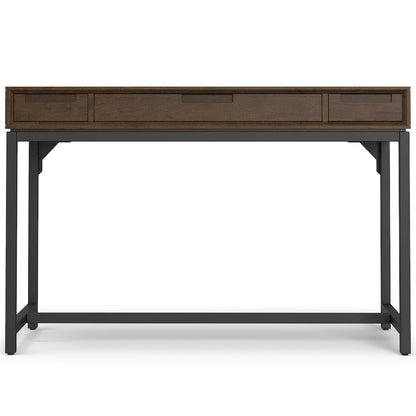 Banting SOLID HARDWOOD Mid Century Small Desk in Walnut Brown