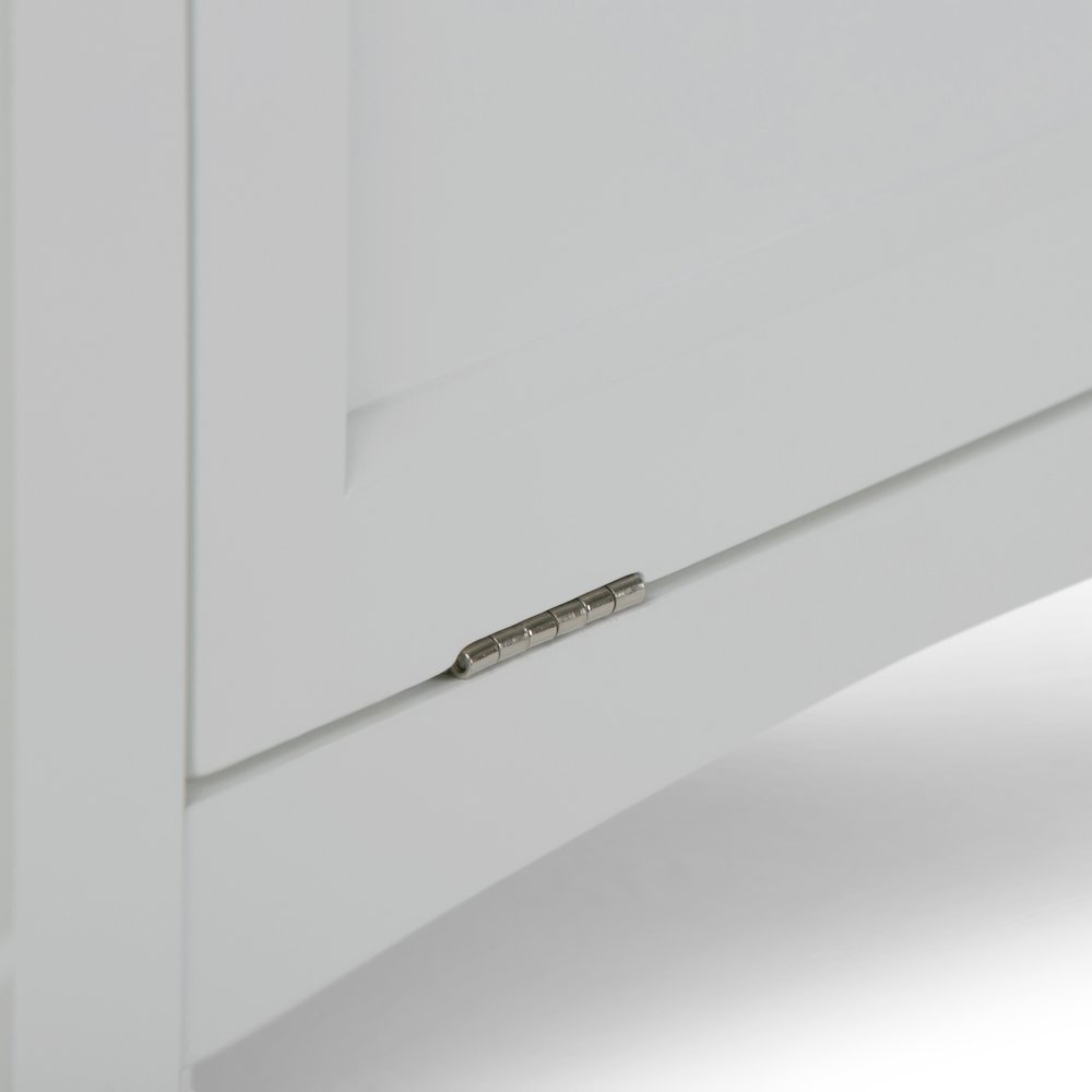Avington Laundry Hamper In Pure White