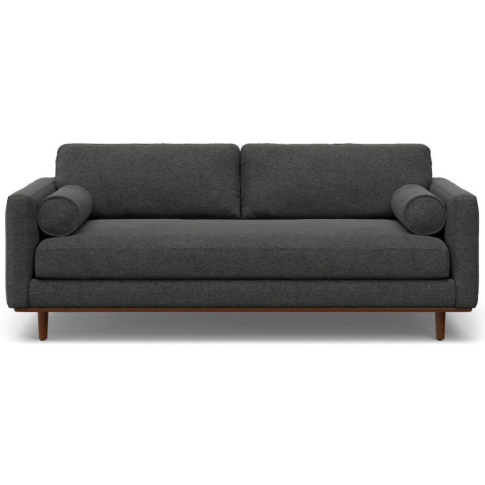 Morrison 89-Inch Sofa And Ottoman Set In Woven-Blend Fabric