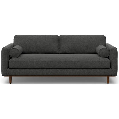 Morrison 89-Inch Sofa And Ottoman Set In Woven-Blend Fabric