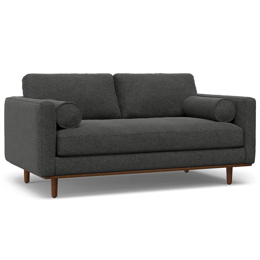 Morrison 72-Inch Sofa And Ottoman Set In Woven-Blend Fabric