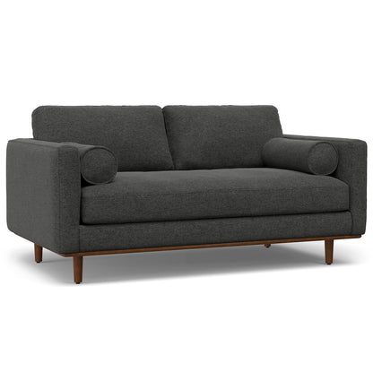 Morrison 72-Inch Sofa And Ottoman Set In Woven-Blend Fabric