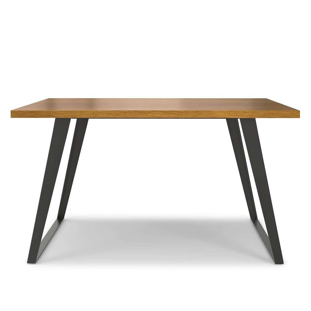 Lowry Square Dining Table In Oak Veneer