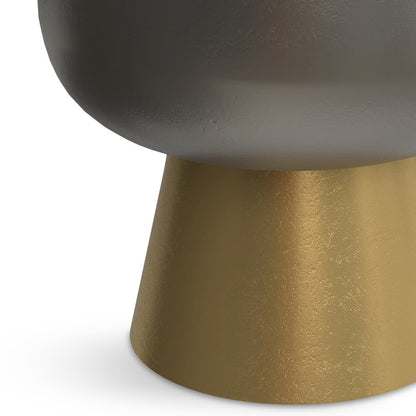 Anthony Cast Aluminum Side Table in Antique Bronze/Antique Brass