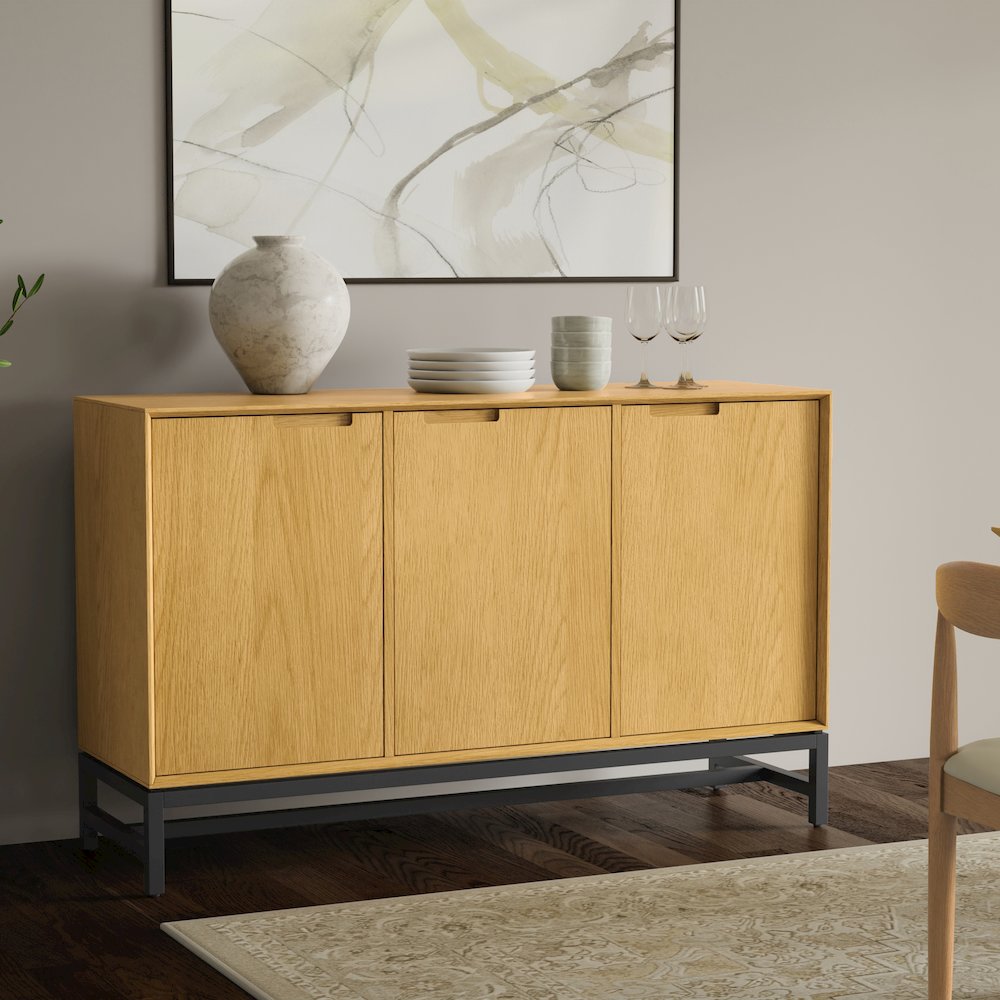 Banting 3 Door Sideboard Buffet In Natural Oak