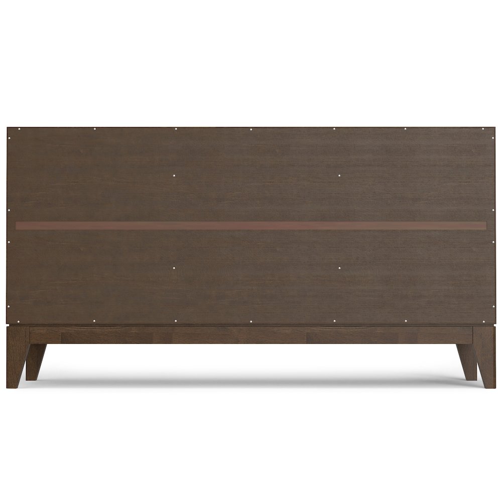 Harper Solid Hardwood 3 Door Sideboard Buffet / Storage Cabinet In Walnut Brown