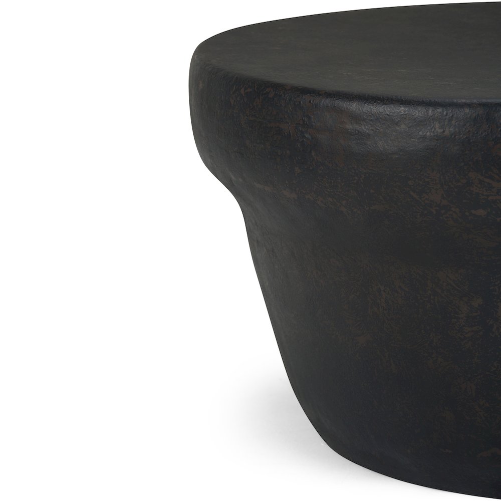 Garvy Metal Coffee Table In Rustic Bronze