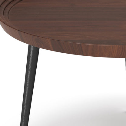 Clairmont Solid Acacia Wood Coffee Table In Cognac
