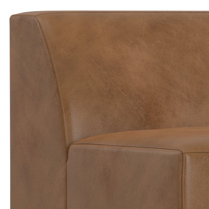 Rex Center Armless Sofa Module In Genuine Leather