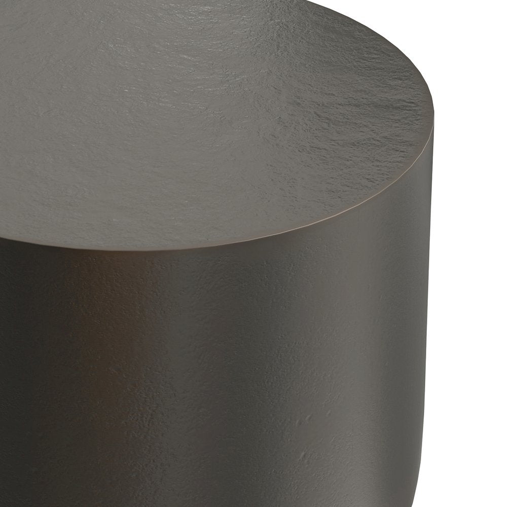 Anthony Cast Aluminum Side Table in Antique Bronze/Antique Brass