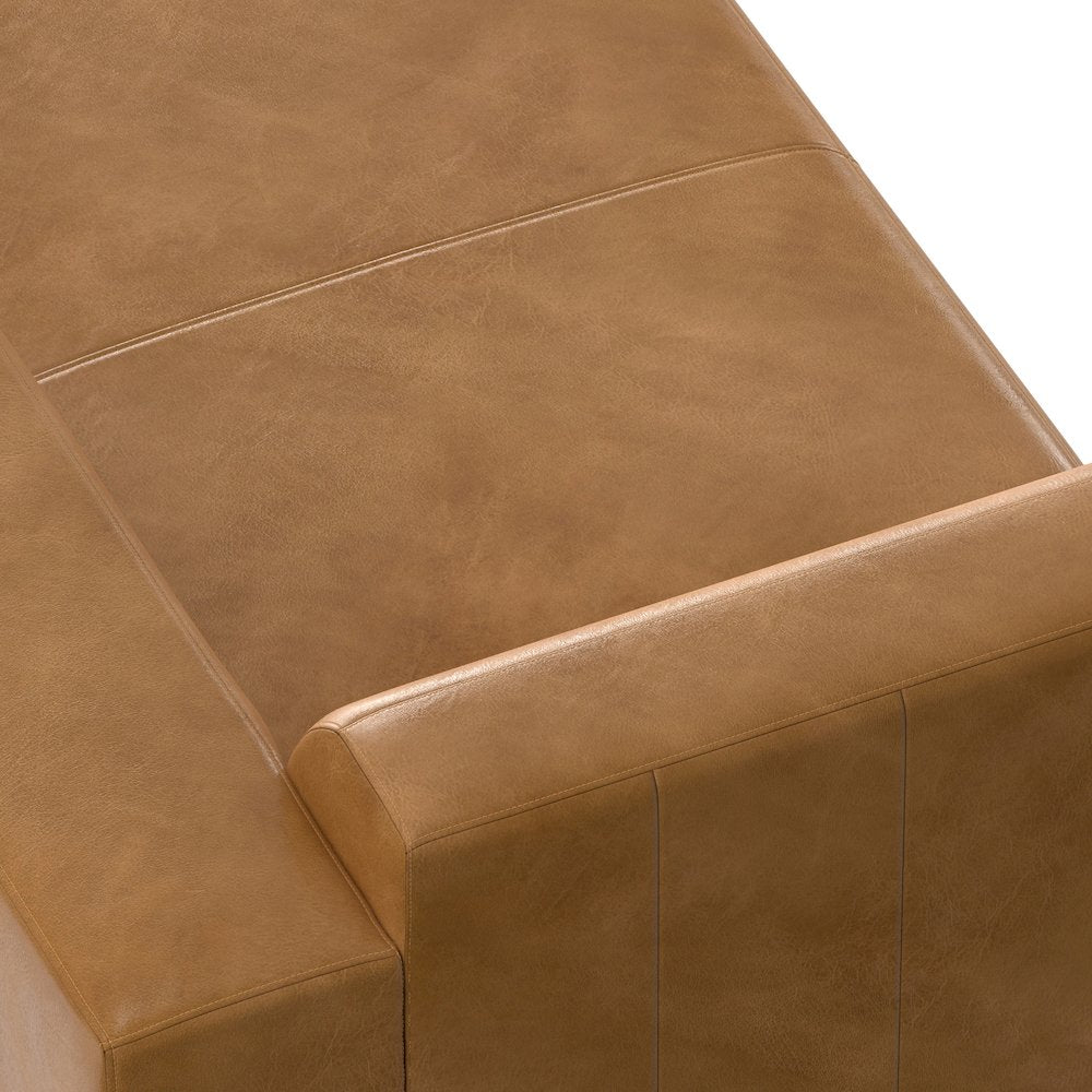 Rex Right Chaise Sofa Module In Genuine Leather