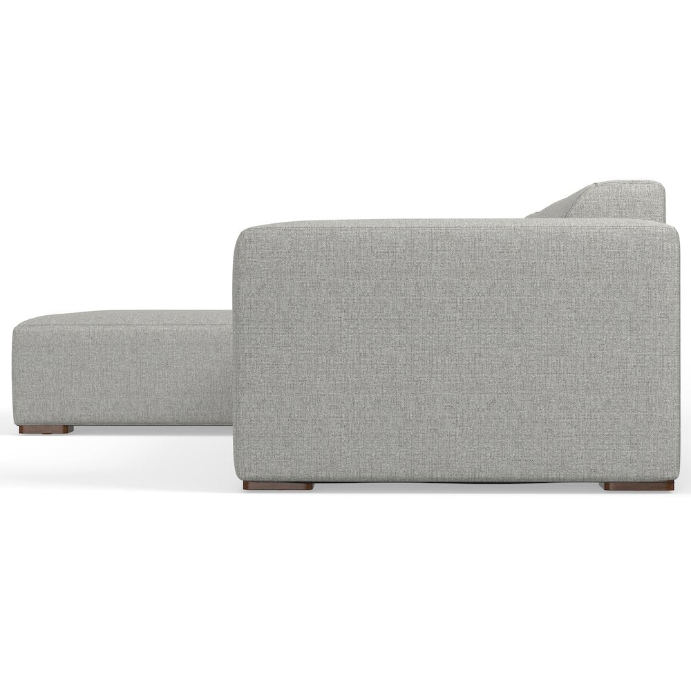 Rex Left-Facing Modular Sectional Sofa In Tightly Woven Performance Fabric