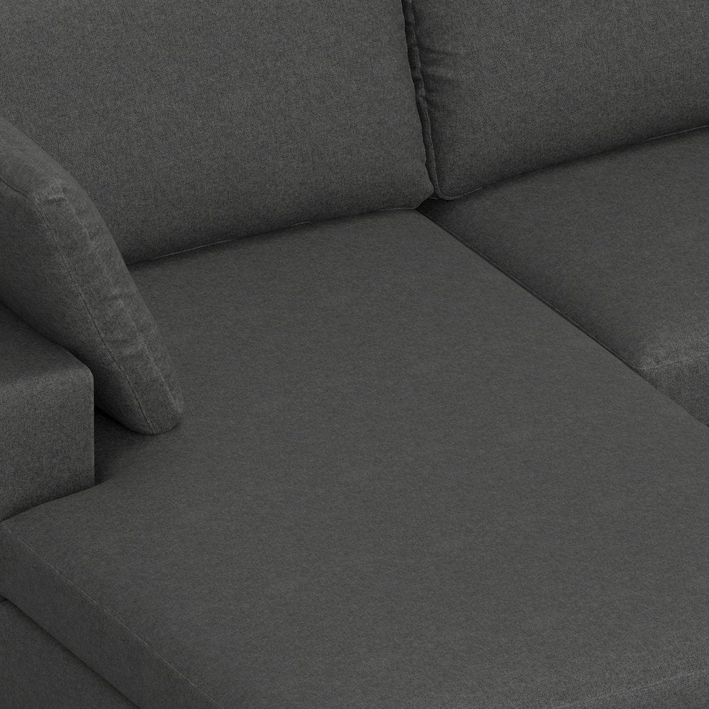 Charlie Left-Facing Sectional In Tightly Woven Performance Fabric