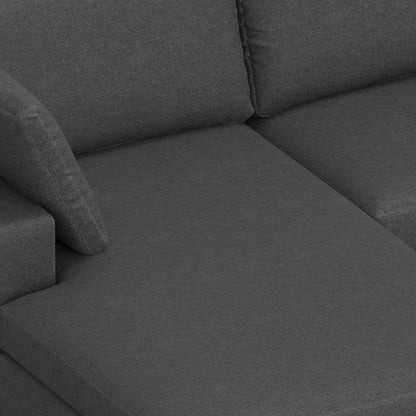 Charlie Left-Facing Sectional In Tightly Woven Performance Fabric