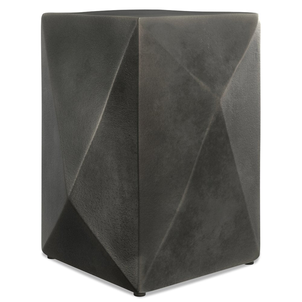 Danner Cast Aluminum Side Table in Graphite