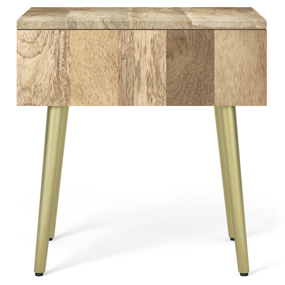 Jager Solid Mango Wood Side Table In Natural