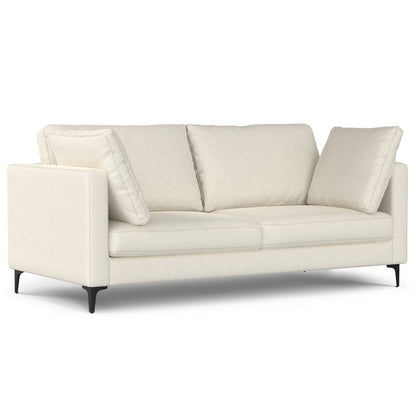 Ava 76-Inch Sofa And Ottoman Set In Tightly Woven Performance Fabric