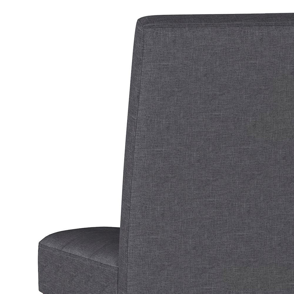 Andover Solid Wood Parson Dining Chair (Set Of 2) In Slate Grey