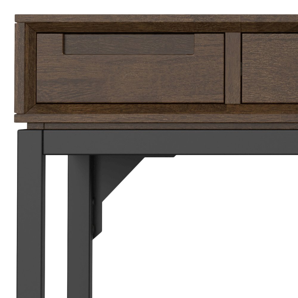 Banting SOLID HARDWOOD Mid Century Small Desk in Walnut Brown
