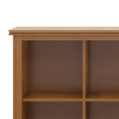 Artisan Solid Wood 12 Cube Storage In Honey Brown