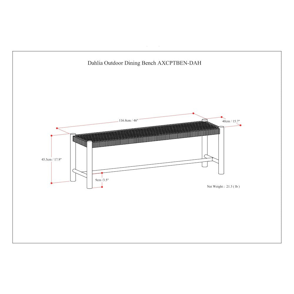 Dahlia Solid Acacia Wood Outdoor Indoor Bench In Grey