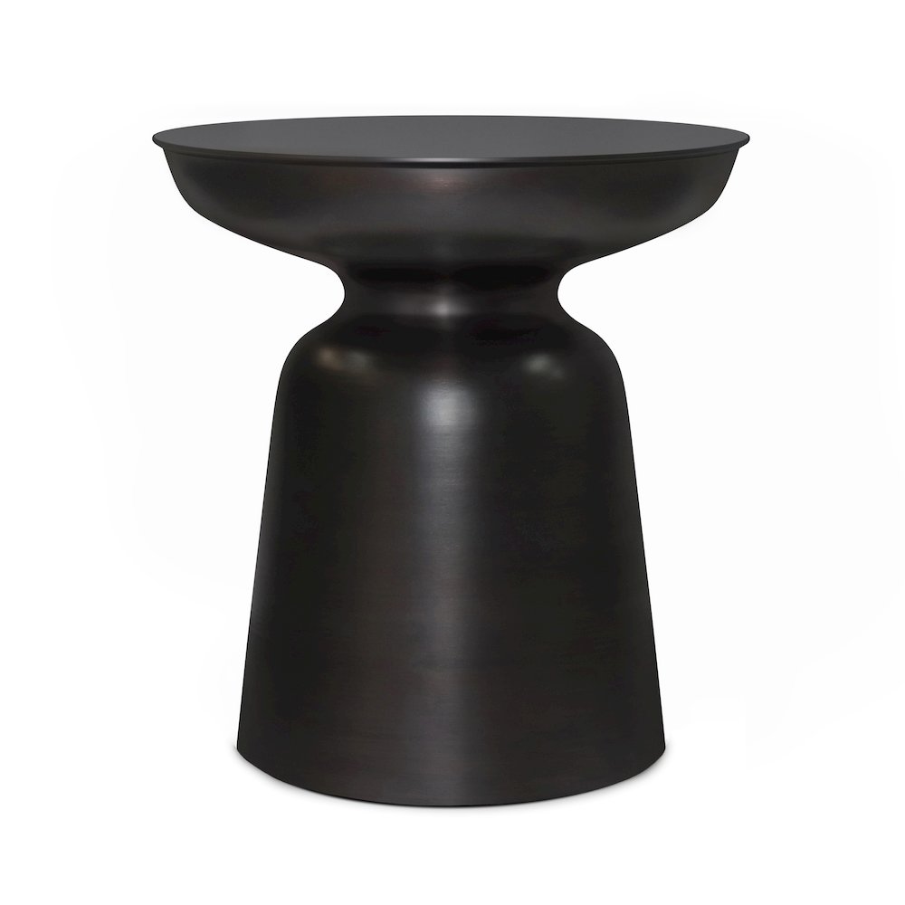 Toby Metal Accent Table In Antique Copper