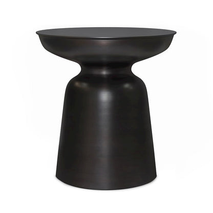 Toby Metal Accent Table In Antique Copper