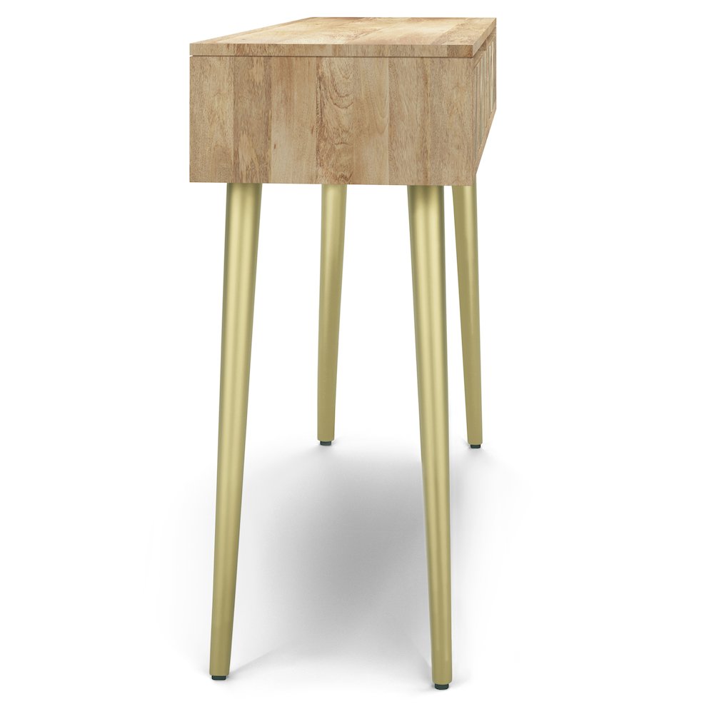 Jager Solid Mango Wood Console Table In Natural